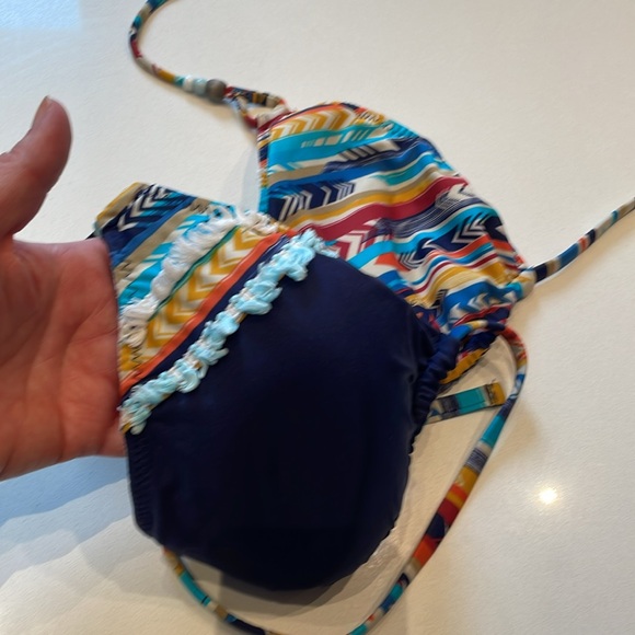 Lucky Brand Guatemala Beach Reversible String Bikini, Size L/XL - Picture 5 of 12